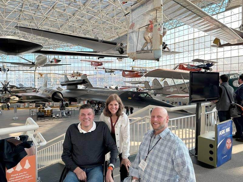 Josh, Todd, and Jessica at the Museum of Flight