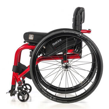 Rigid closed frame wheelchair