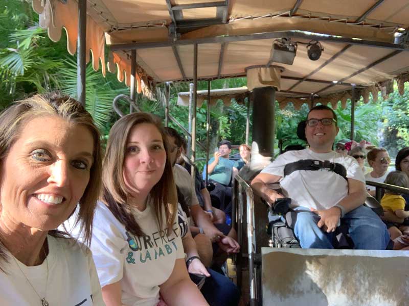 Riding on the Jungle Cruise at Disney World