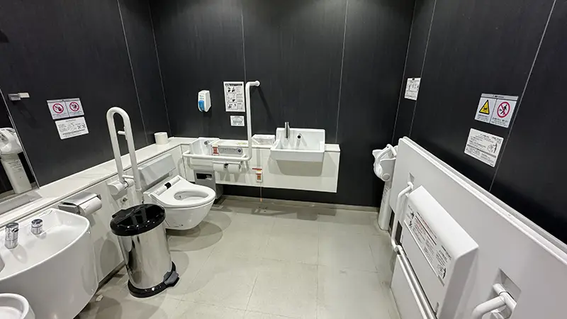 An accessible restroom in Japan